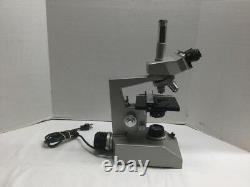 Bausch & Lomb Japan Binocular Microscope 100x 10x 4x Objective Lens Lab Unit