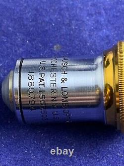 Bausch & Lomb microscope objective lens Flourite Oil 43mm 1.00 40x 52471