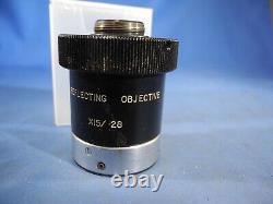 Beck X15/0.28 Reflecting Microscope Objective Lens (Free & Fast Shipping!)