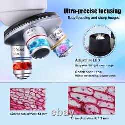 Binocular Compound Microscope 40X-2000X, Research Grade Professional Microscope Binocular Compound Microscope 40X-2000X, Research Grade Professional Microscope