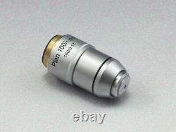 Biological Microscope Plan Objective Lens 4x-100x Rms Durable Thread 160/0.17