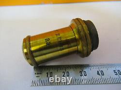 CARL ZEISS aa GERMANY OBJECTIVE OPTICS LENS MICROSCOPE PART AS PICTURED &H1-B-16