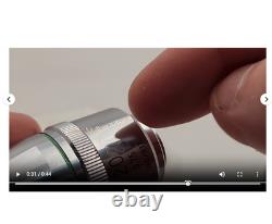 CLEAN GLASS Nikon Fluor 20x 0.75 160/0.17 Microscope Objective Lens RMS 34668