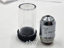 CLEAN GLASS Nikon Plan Apo 10x/0.4 160/0.17 Microscope Objective Lens RMS 29618