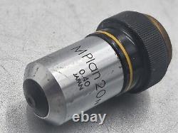 CLEAN GLASS OLYMPUS MPLAN 20N 0.40 MICROSCOPE OBJECTIVE Lens for RMS 29255