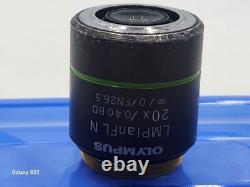 CLEAN GLASS Olympus LMPlanFL N 20X/0.40 BD Microscope Objective Lens M26 33089