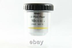 CLEAN Lens Nikon LU Plan Fluor 10x/0.30 A? /0 BD WD Microscope Objective #2529