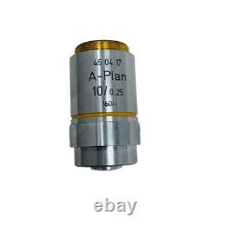 Carl Zeiss A-Plan 10x / 0.25 Microscope Objective Lens 46 04 17 460417