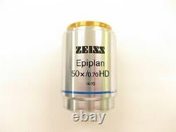 Carl Zeiss EPIPlan 50x 0.70 HD infinity? /0 Microscope Objective Lens Epi plan