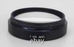 Carl Zeiss F 175 APO Objective Lens For Surgical Microscope
