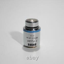 Carl Zeiss F Fluar 40x/1.30 Oil Infinity/0.17 Microscope Objective Lens