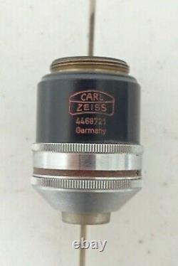 Carl Zeiss Germany 4468721 Pol Plan 2.5/0.08 160/- Microscope Objective Lens