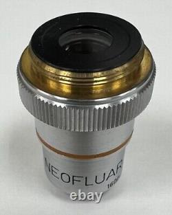 Carl Zeiss Neofluar 6,3/0,20 160/ Microscope Objective In Case 6.3/0.20 160/