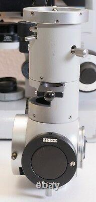 Carl Zeiss Standard microscope for fluoroscopy. WITHOUT OBJECTIVE LENSES