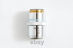 Clean Glass Nikon M Plan 40X ELWD 0.5 210/0 Microscope Objective Lens #5006