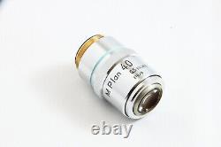 Clean Glass Nikon M Plan 40X ELWD 0.5 210/0 Microscope Objective Lens #5006
