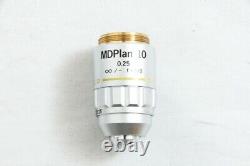 Clean Glass Olympus MDPlan 10X / 0.25 f=180 Microscope Objective Lens #3516