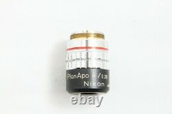Clear Glass Nikon Plan Apo 4X/0.20 160/- Lens 4x Microscope Objective #3581