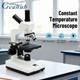 Compound Monocular Microscope 40x-2500x 7 Lcd Lab Constant Temp Aluminum Case