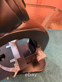 E Leitz Wetzlar Vintage Binocular Microscope Four Objectives Germany