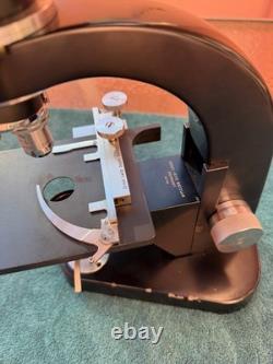 E Leitz Wetzlar Vintage Binocular Microscope Four Objectives Germany