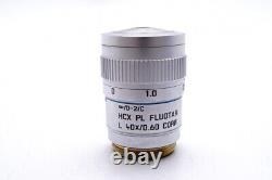 Ex Leica HCX PL FLUOTAR L 40x/0.60? /0-2/C Microscope Objective Lens M25 26982