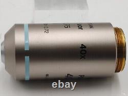 Ex NIKON PLAN FLUOR 40X/0.75 DIC M WD 0.72 MICROSCOPE OBJECTIVE LENS M25 28080