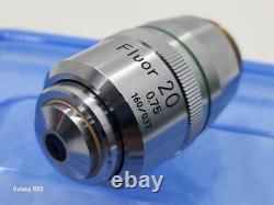 Ex Nikon Fluor 20x / 0.75 160/0.17 Microscope Objective Lens for RMS 32513