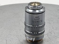 Ex Nikon microscope objective lens Plan 100/1.25 Oil 160/0.17 0.8-1.25 RMS 28836