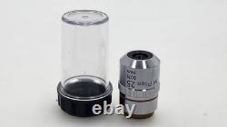 Exc Nikon M Plan 2.5X/0.075 Microscope Objective Lens 210mm RMS 33770