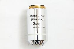 Exc++ Nikon Plan Apo 2x/0.1 inf/- WD 8.5 CFI Microscope Objective Lens #3937