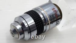 Exc Olympus Splan 100 1.25 Oil 160/0.17 Microscope Objective Lens RMS 33614