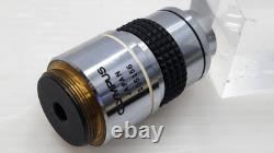 Exc Olympus Splan 100 1.25 Oil 160/0.17 Microscope Objective Lens RMS 33614