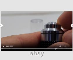 Exc Olympus Splan 100 1.25 Oil 160/0.17 Microscope Objective Lens RMS 33614