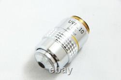 Excellent Olympus UVFL 10X / 0.40 160/0.17 Microscope Objective Lens #3723