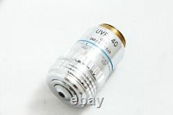 Excellent Olympus UVFL 40X / 0.85 160/0.11-0.23 Microscope Objective Lens #3725