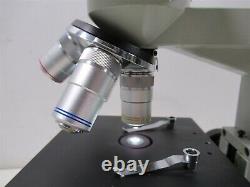 Fisher Scientific Micromaster Model E Binocular Microscope & 4 Objective Lenses