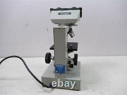 Fisher Scientific Micromaster Model E Binocular Microscope with 4 Objective Lenses