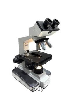 Fisher Scientific Microscope With4 Objective Lenses EA 10 40 100 4 160/0.17 1.25