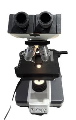 Fisher Scientific Microscope With4 Objective Lenses EA 10 40 100 4 160/0.17 1.25