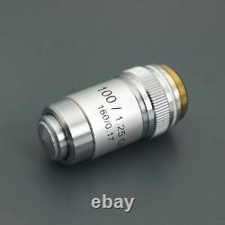High Quality Microscope Objective Lens Achromatic Durable Laboratory Part 4-100x