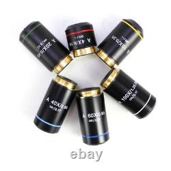 Infinity Achromatic Objective Lens 4x 10x 40x 100x For Biological Microscope RMS