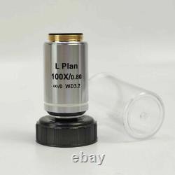 Infinity Long Working Distance Metallographic Microscope Objective Len 2.5-100X