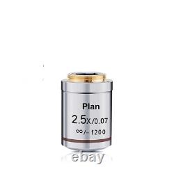 Infinity Long Working Distance Plan Objective Lens for Metallographic Microscope