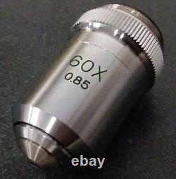 Japan 60X Lab Microscope Scientific Objective Lens Attachment with Case