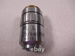 Jenco Inverted Compound Microscope Objective Lens PL L 25x PHP2 160mm 0.40