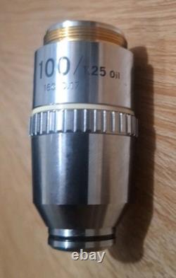 Jm Nikon E Plan 100 / 1.25 Oil 160/0.17 Microscope Objective (abq82)