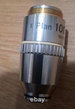Jm Nikon E Plan 100 / 1.25 Oil 160/0.17 Microscope Objective (abq82)