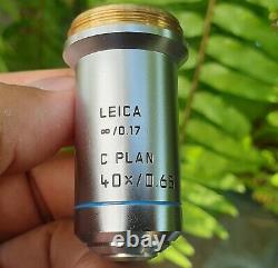 LEICA C PLAN 40X/0.65? /0.17 Microscope Objective Lens 506077