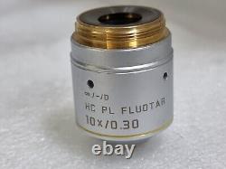 LEICA HC PL FLUOTAR 10 X / 0.30 Microscope Objective Lens